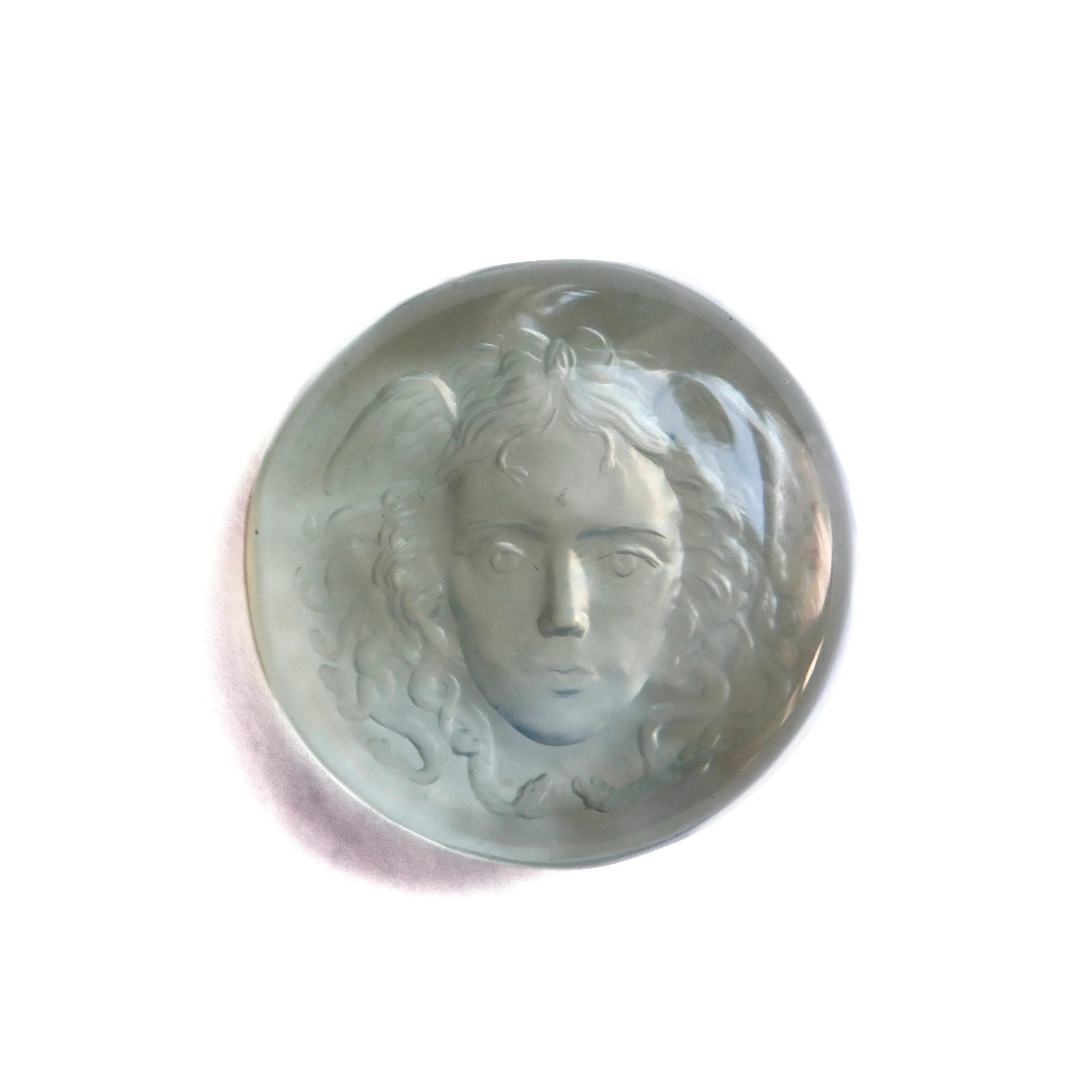 10.9ct Moonstone Medusa Intaglio