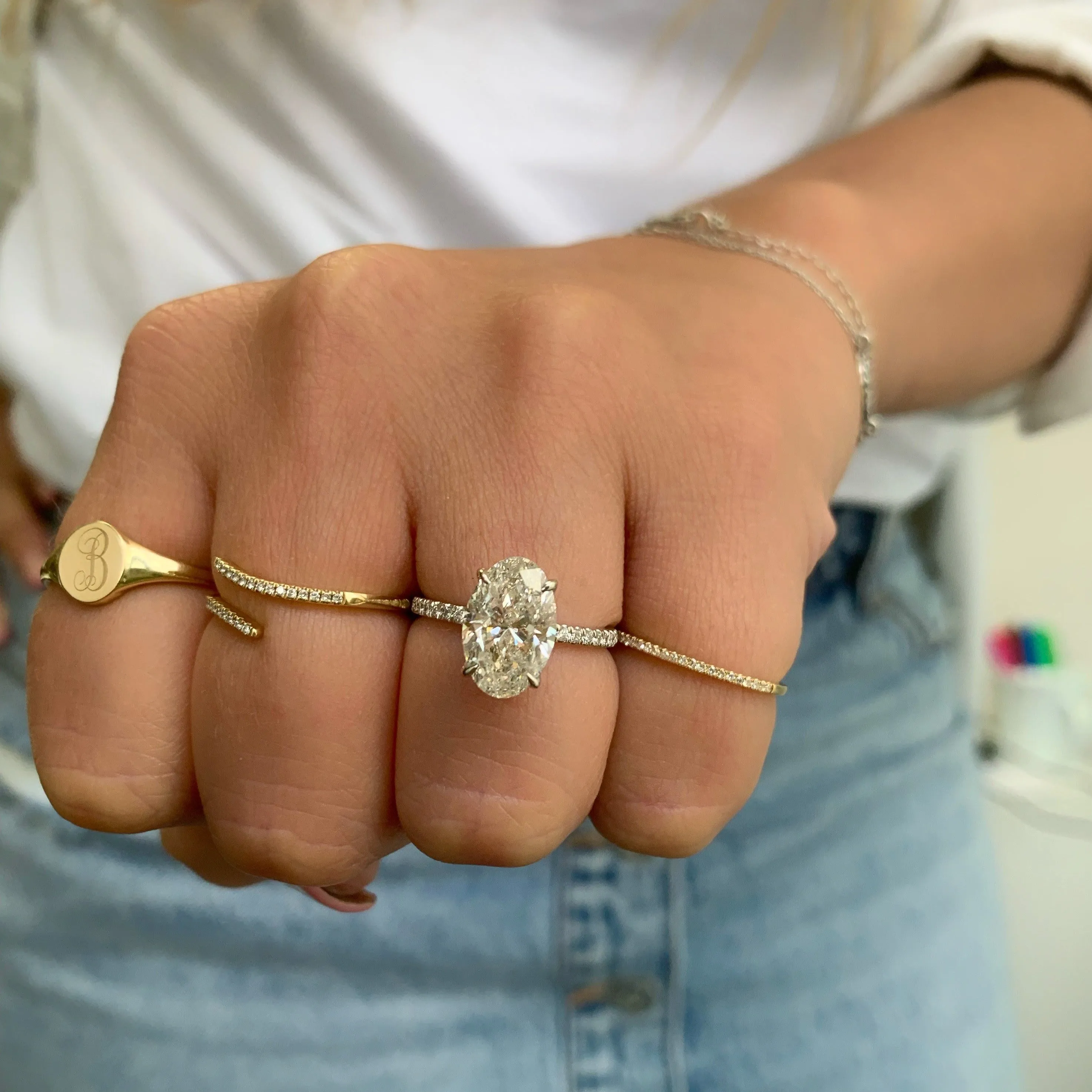 10K Gold Small Signet Ring