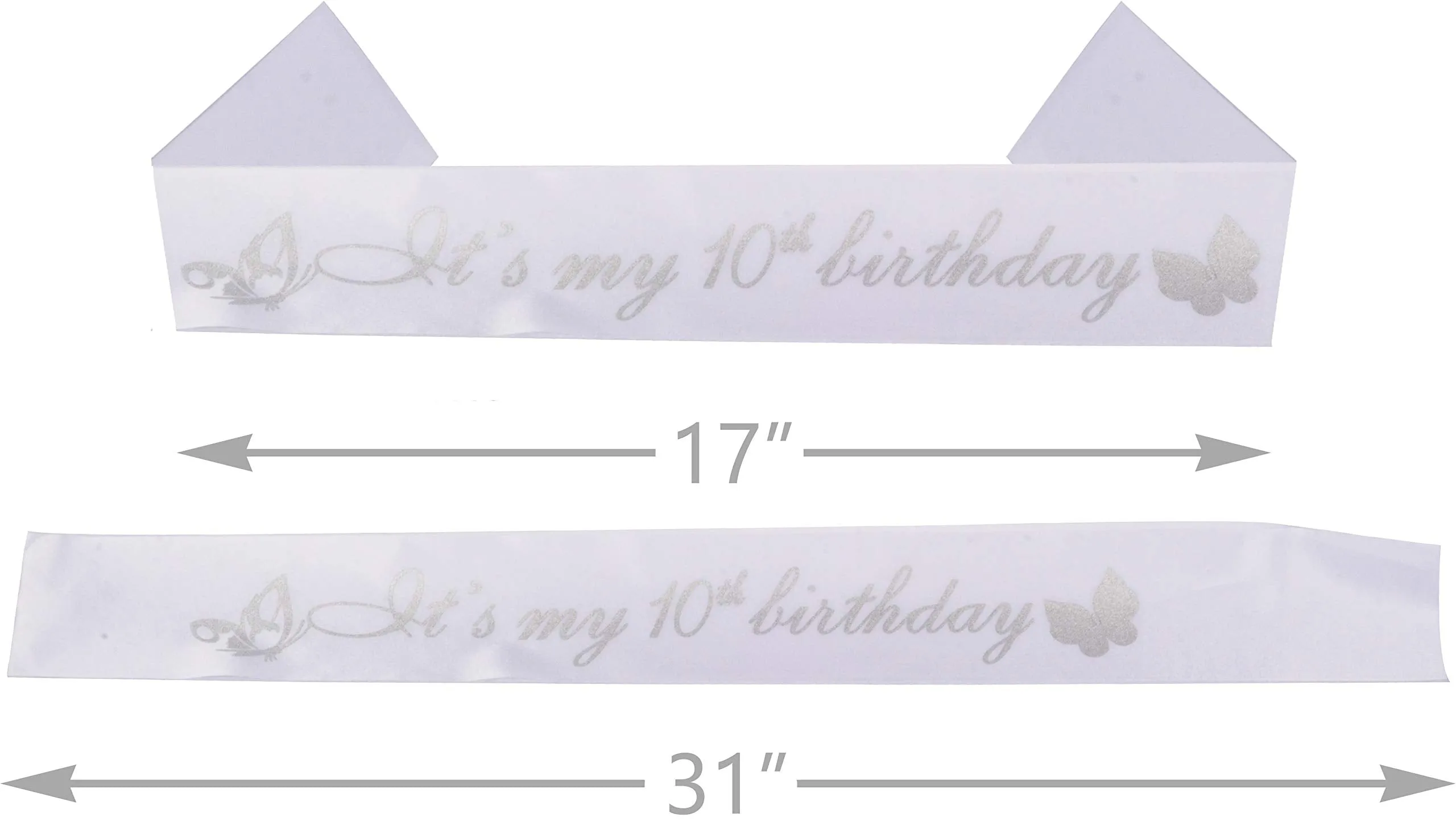 10th Birthday, 10th Birthday Gifts for Girls, 10th Birthday Tiara and Sash, Its My 10th