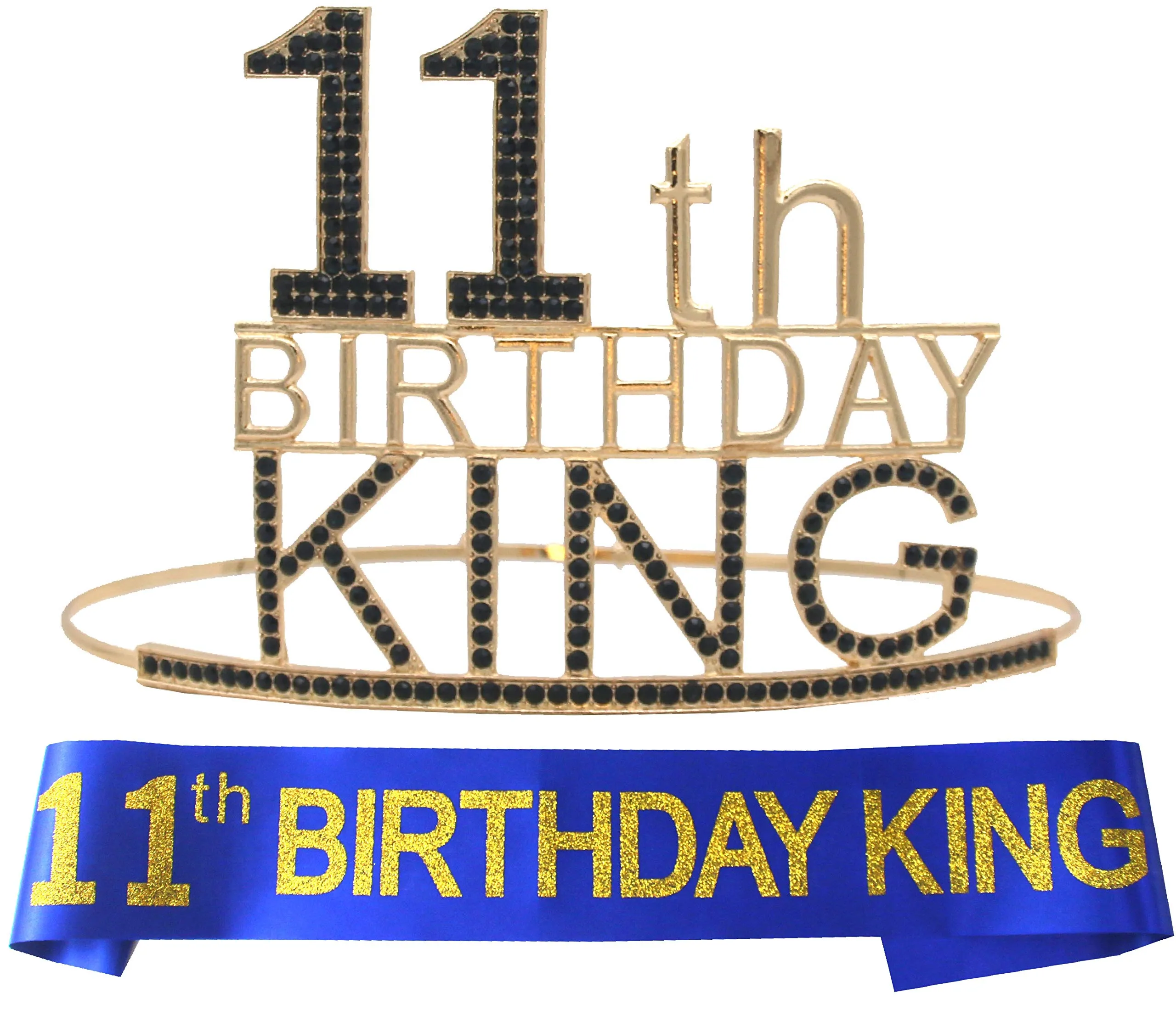 11th Birthday Gifts for Boy, 11th Birthday Tiara and Sash, 11th Birthday Decorations