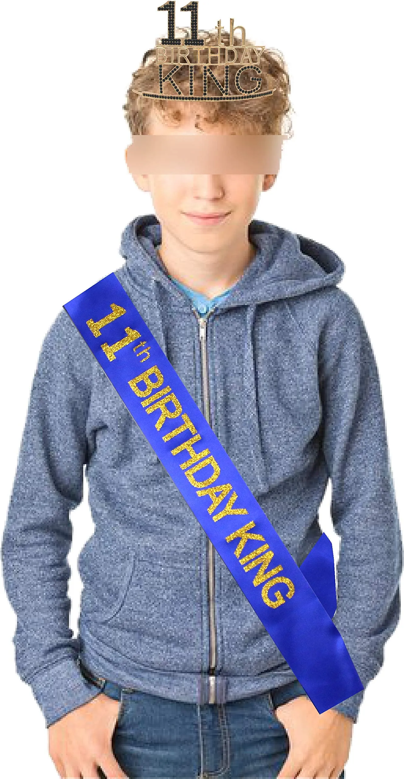 11th Birthday Gifts for Boy, 11th Birthday Tiara and Sash, 11th Birthday Decorations