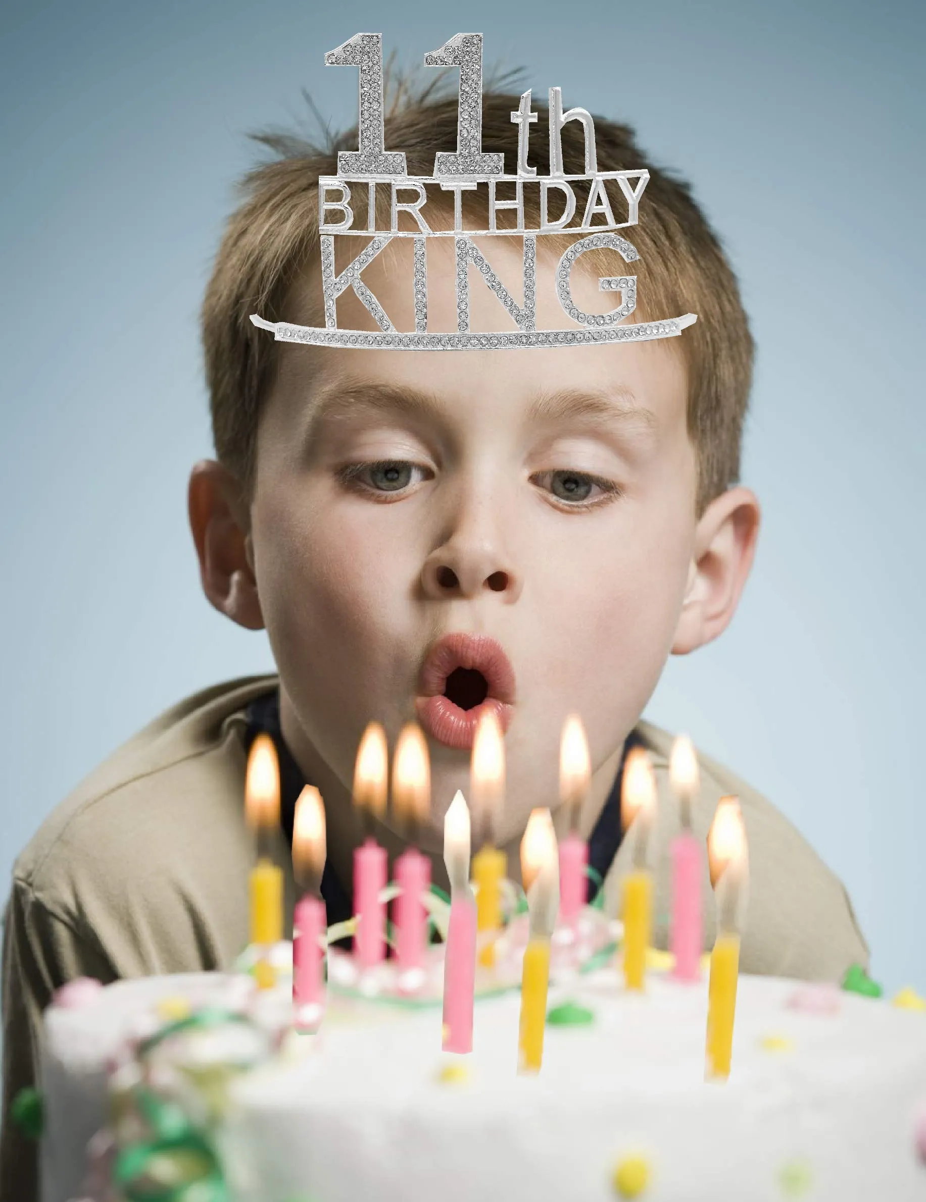 11th Birthday King Crown,11th Birthday Gifts for Boy,11th Birthday King Sash,11th Birthday