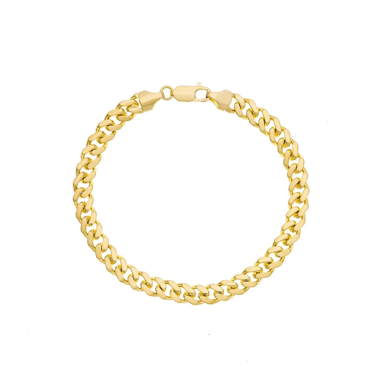 14K Gold 7.30MM Miami Cuban Chain Bracelet