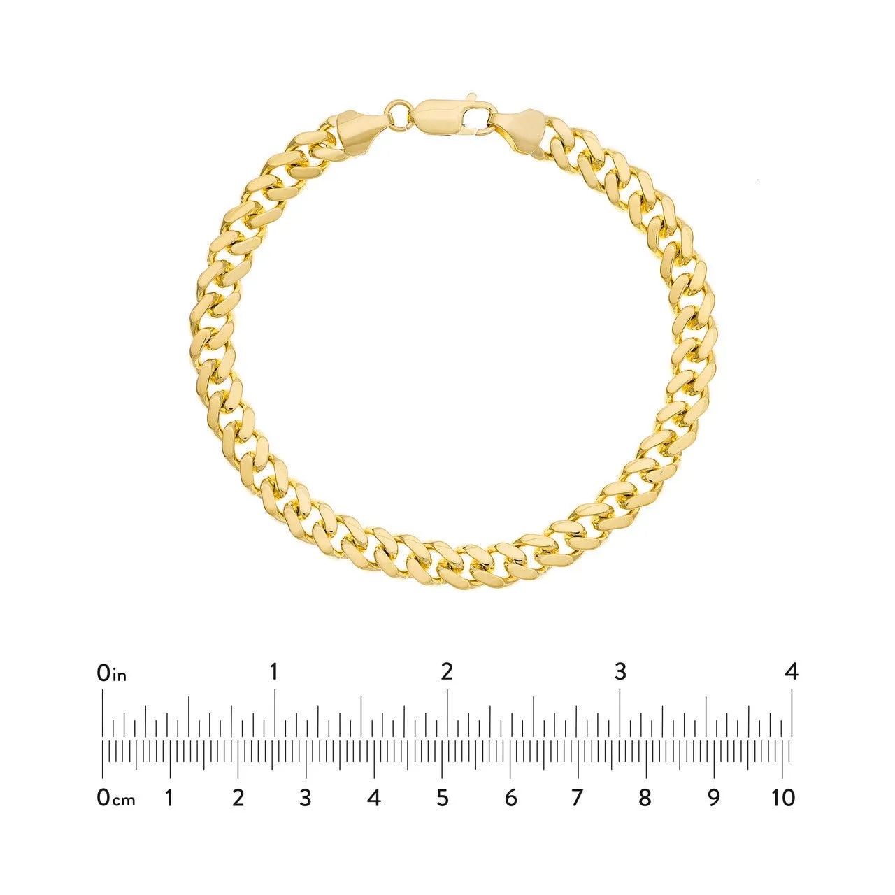 14K Gold 7.30MM Miami Cuban Chain Bracelet