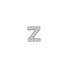 14k Skinny Z Charm (white)