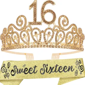 16th Birthday, 16th Birthday Decorations, 16th Birthday Crown, 16th Birthday Tiara