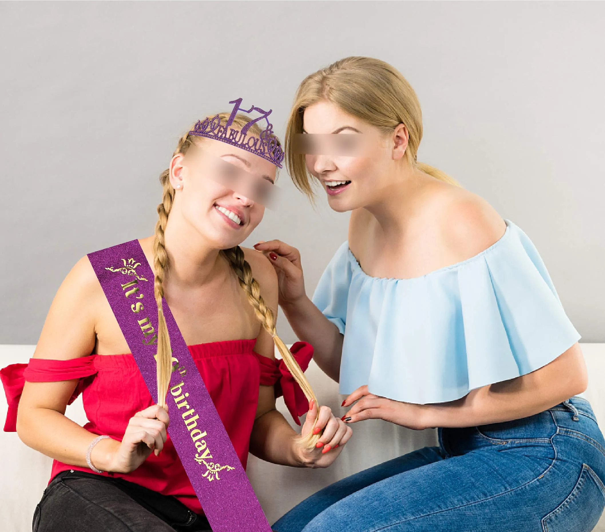 17th Birthday, 17th Birthday Gifts for Girls, 17th Birthday Tiara and Sash Purple, 17th