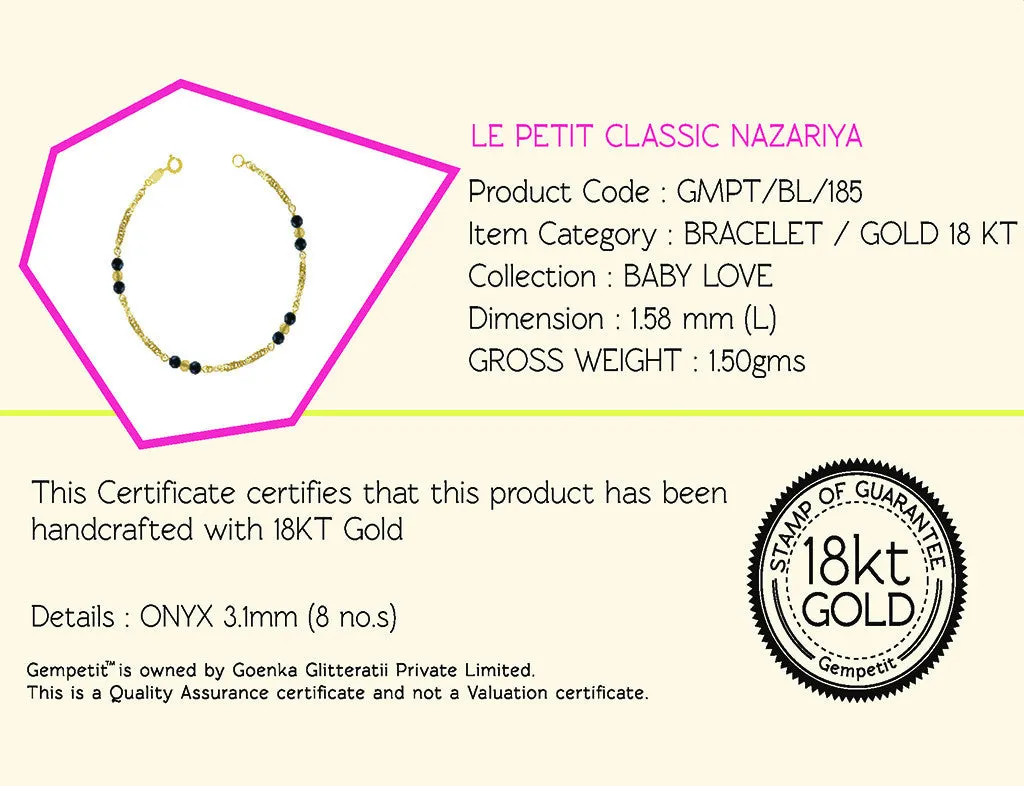 18K Gold Bracelet Le Petit Classic Nazariya <br> Baby Love Collection