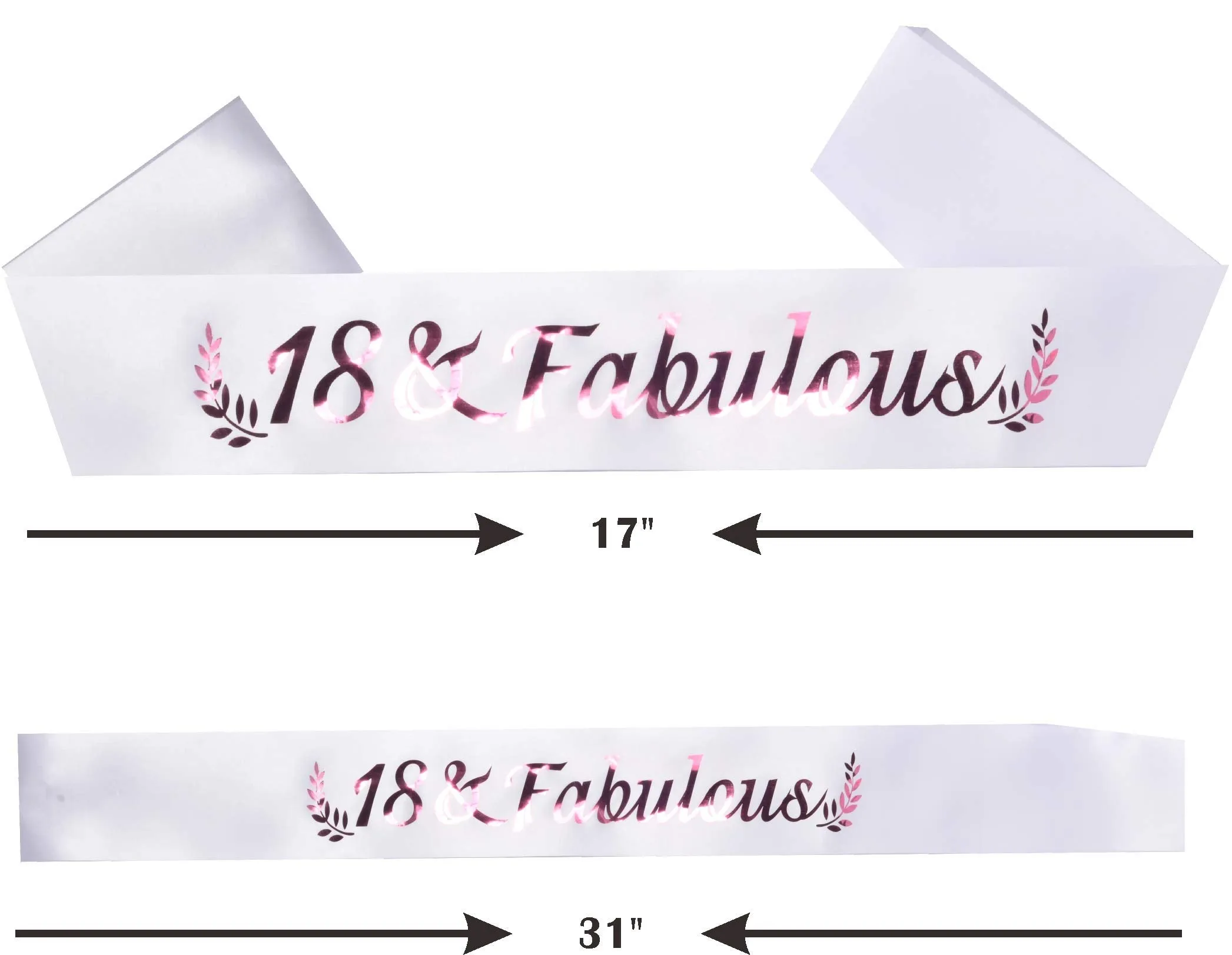 18th Birthday Gifts for Girls, 18th Birthday Tiara and Sash, 18 Fabulous Sash and Crystal