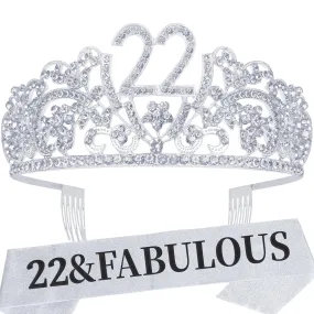 22nd Birthday, 22nd Birthday Decorations for Women, 22nd Birthday Sash, 22nd Birthday