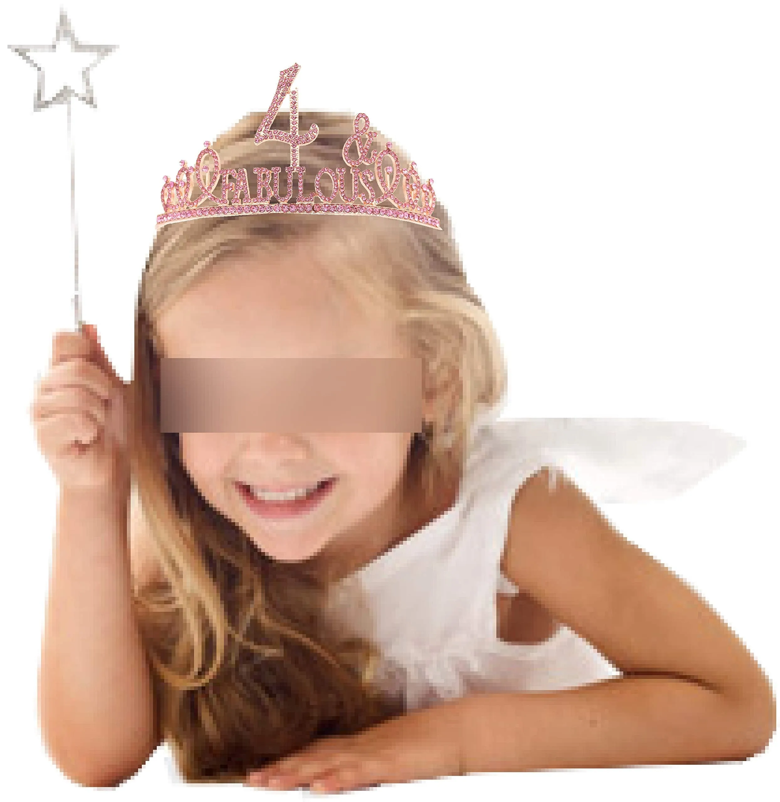 4th Birthday,4th Birthday Tiara,4th Birthday Sash,4th Birthday Decorations Girl,4 Birthday