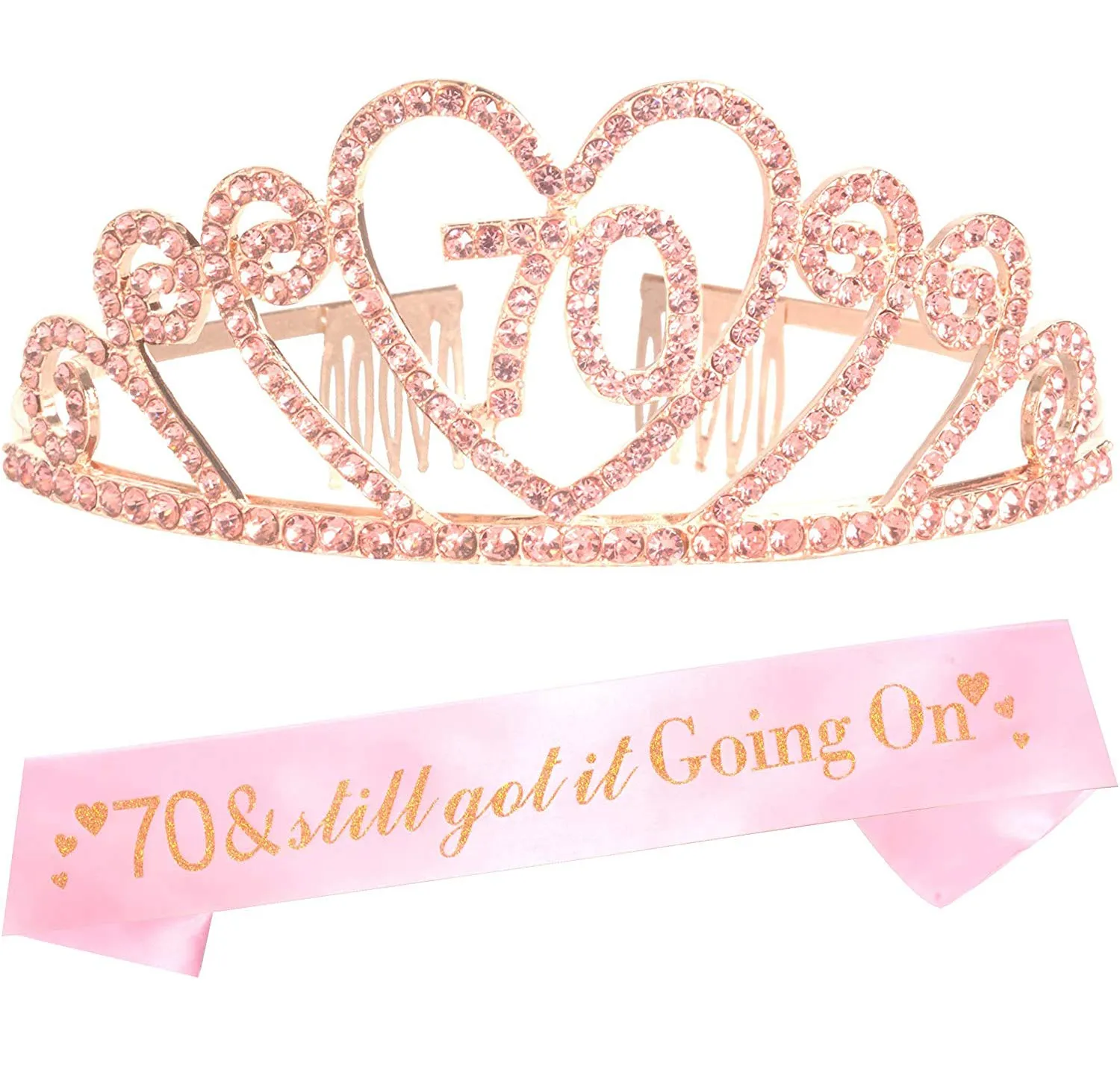 70th Birthday Decorations for Women, 70th Birthday, 70th Birthday Tiara, 70th Tiara