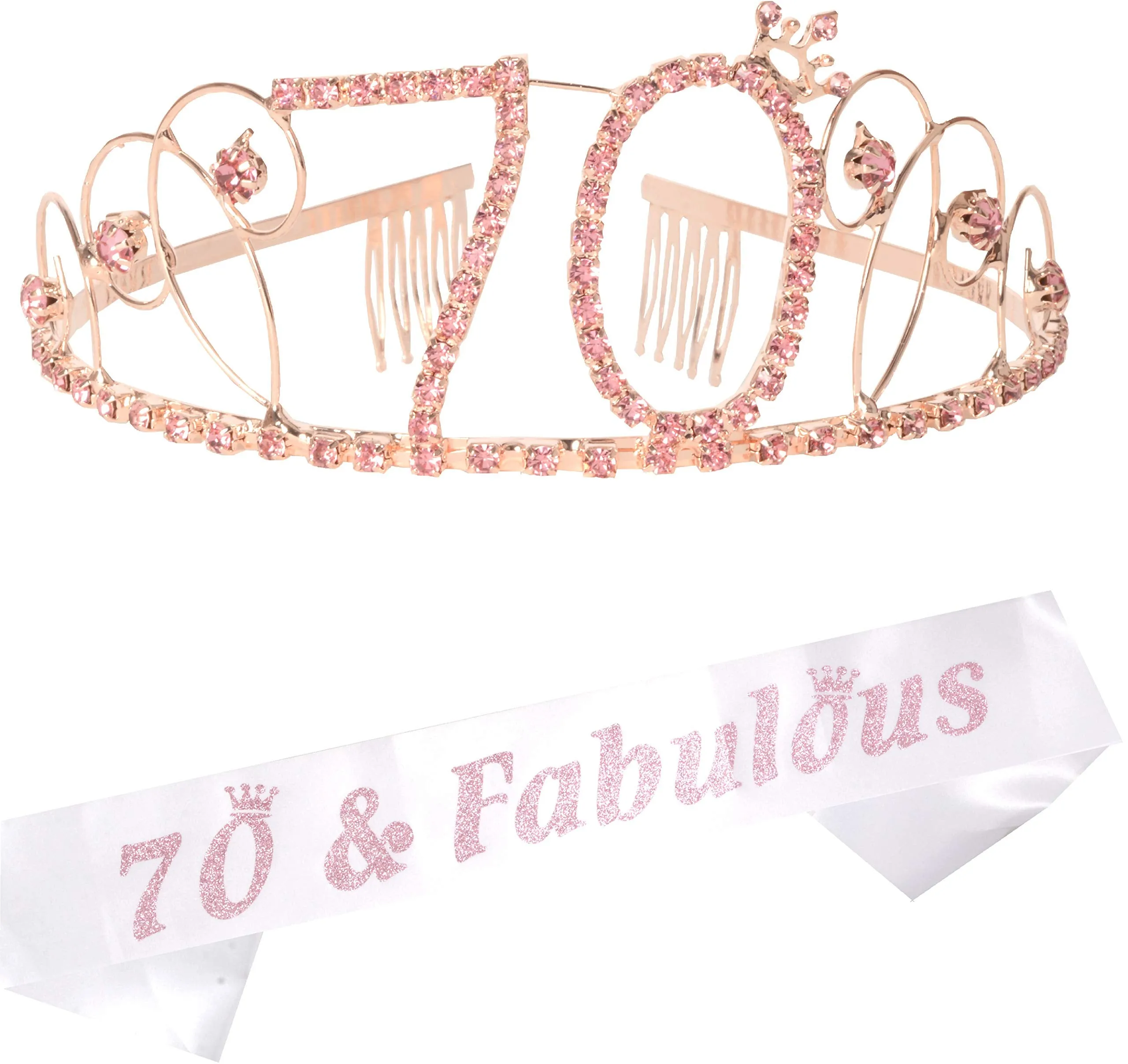 70th Birthday Decorations for Women, 70th Birthday, 70th Birthday Tiara, 70th Tiara