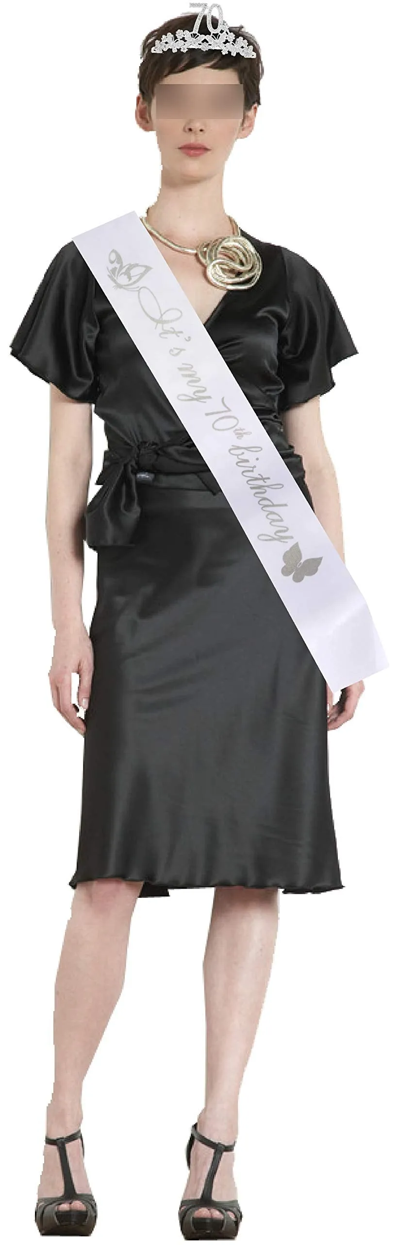 70th Birthday Gifts for Women, 70th Birthday Tiara and Sash, Its My 70th Birthday Sash