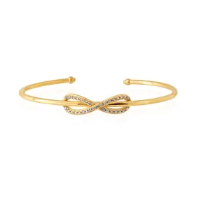 9ct Gold Silverfilled Infinity Cuff Bangle