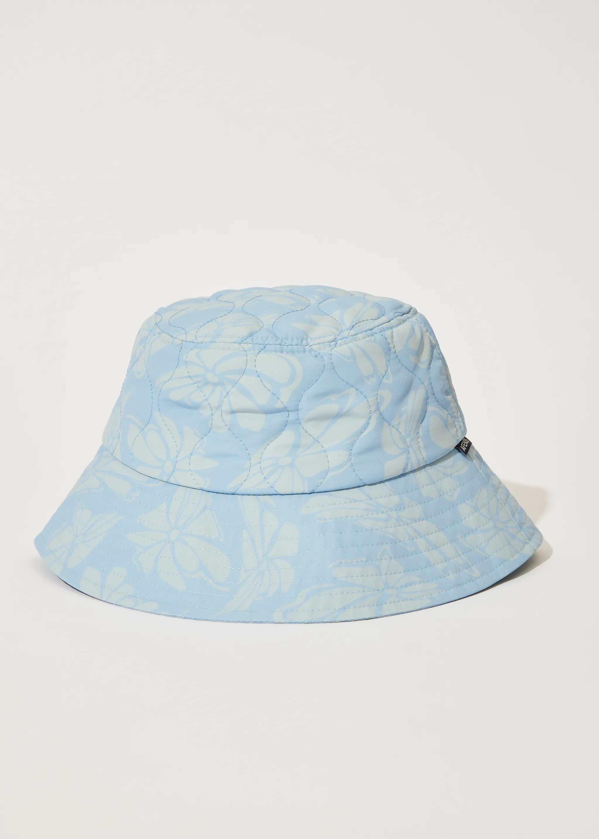 AFENDS Unisex Underworld - Puffer Bucket Hat - Powder Blue