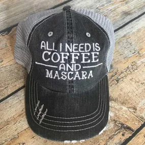 All I Need is Coffee & Mascara Hat