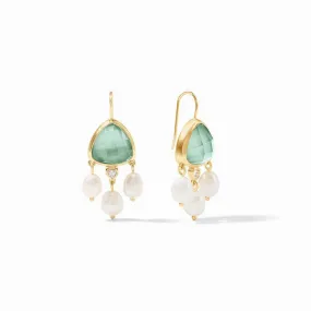 Aquitaine Chandelier Earrings - Aquamarine Blue