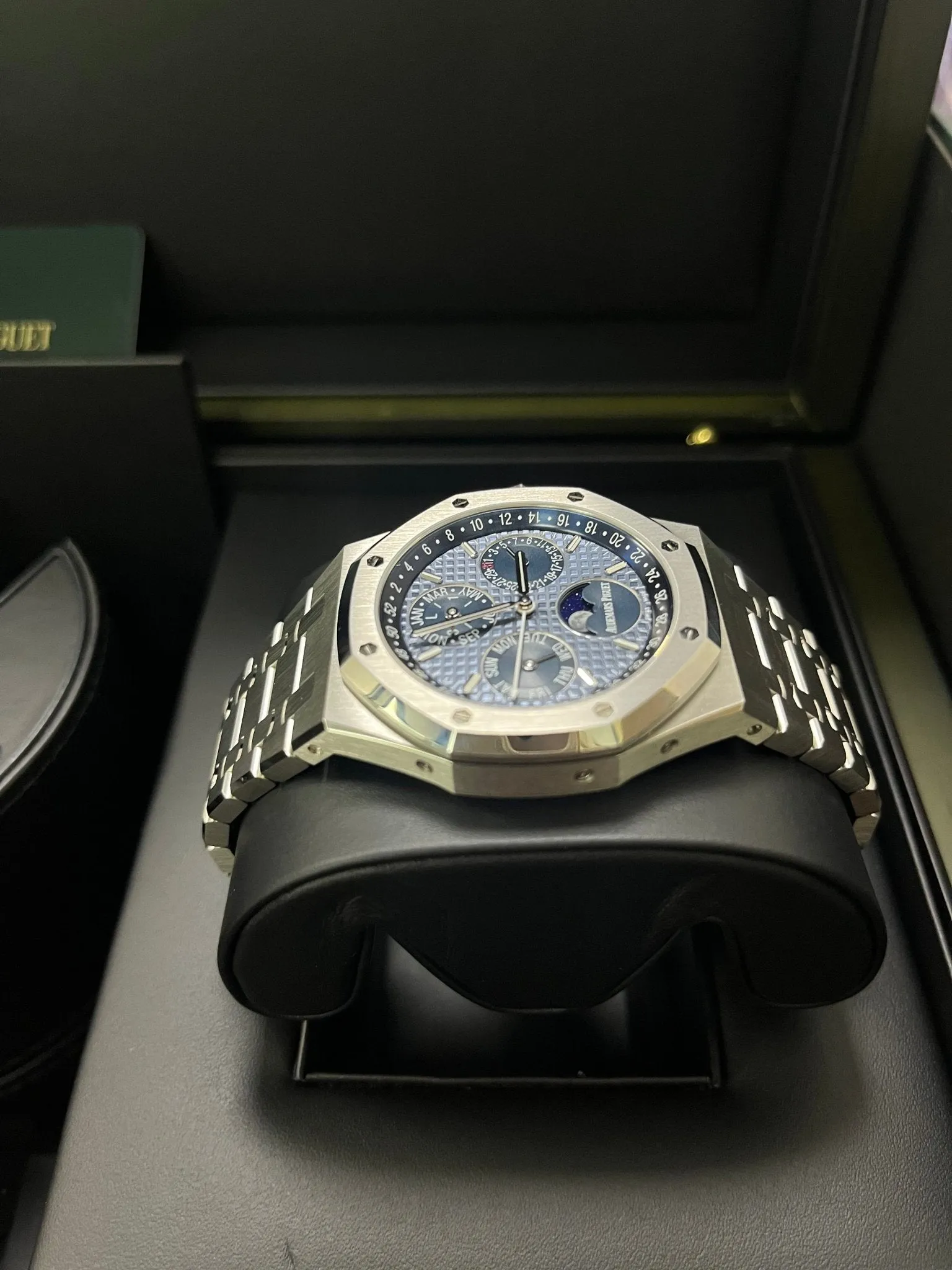 Audemars Piguet Royal Oak Perpetual Calendar Blue Dial Steel 41mm Reference 26574ST.OO.1220ST.03