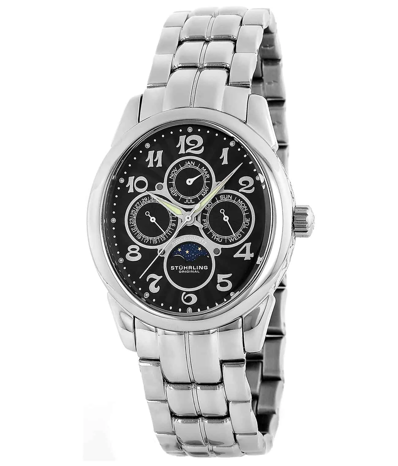 Aviator Calendar Pro 173B Quartz 38mm Skeleton