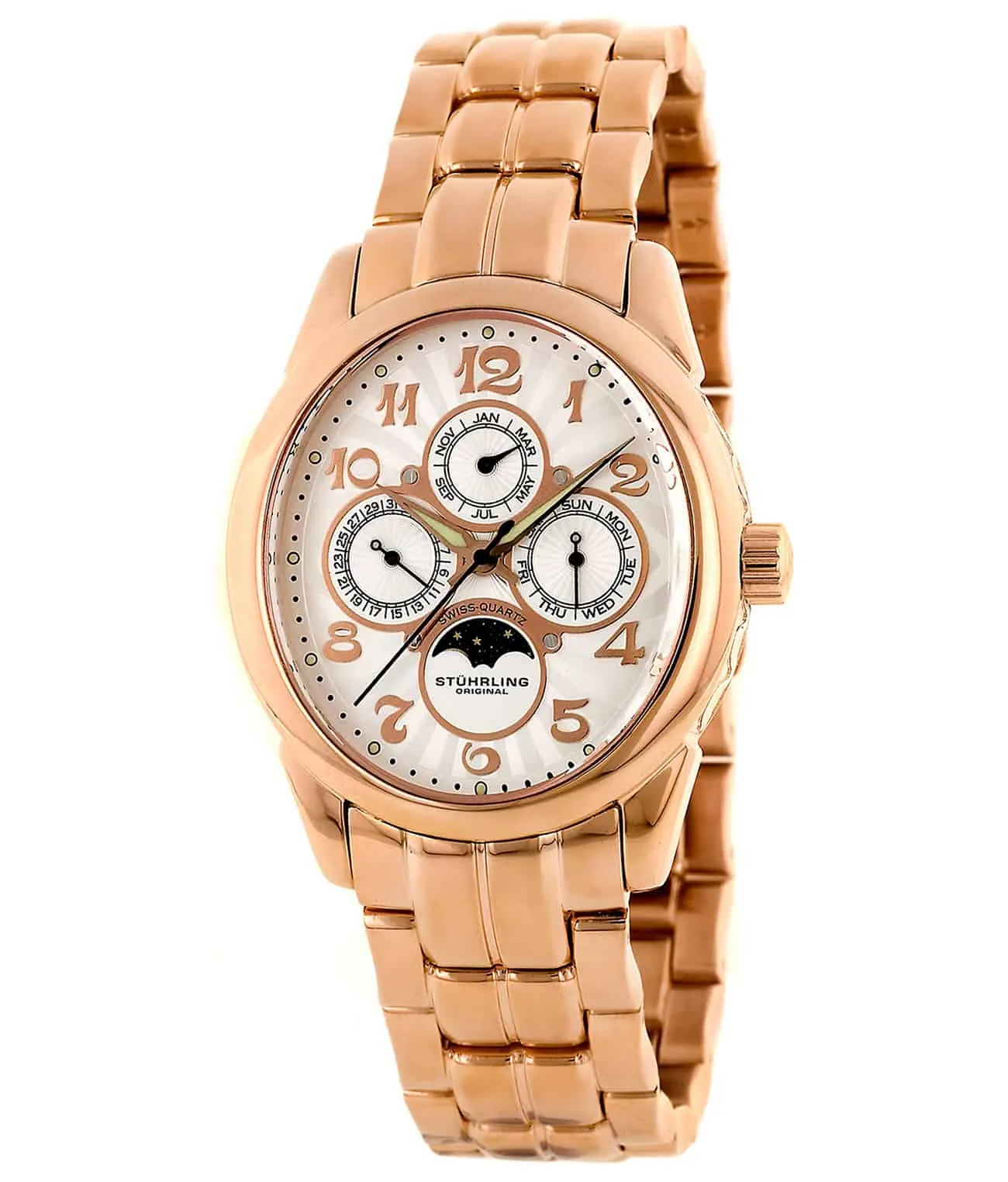 Aviator Calendar Pro 173B Quartz 38mm Skeleton