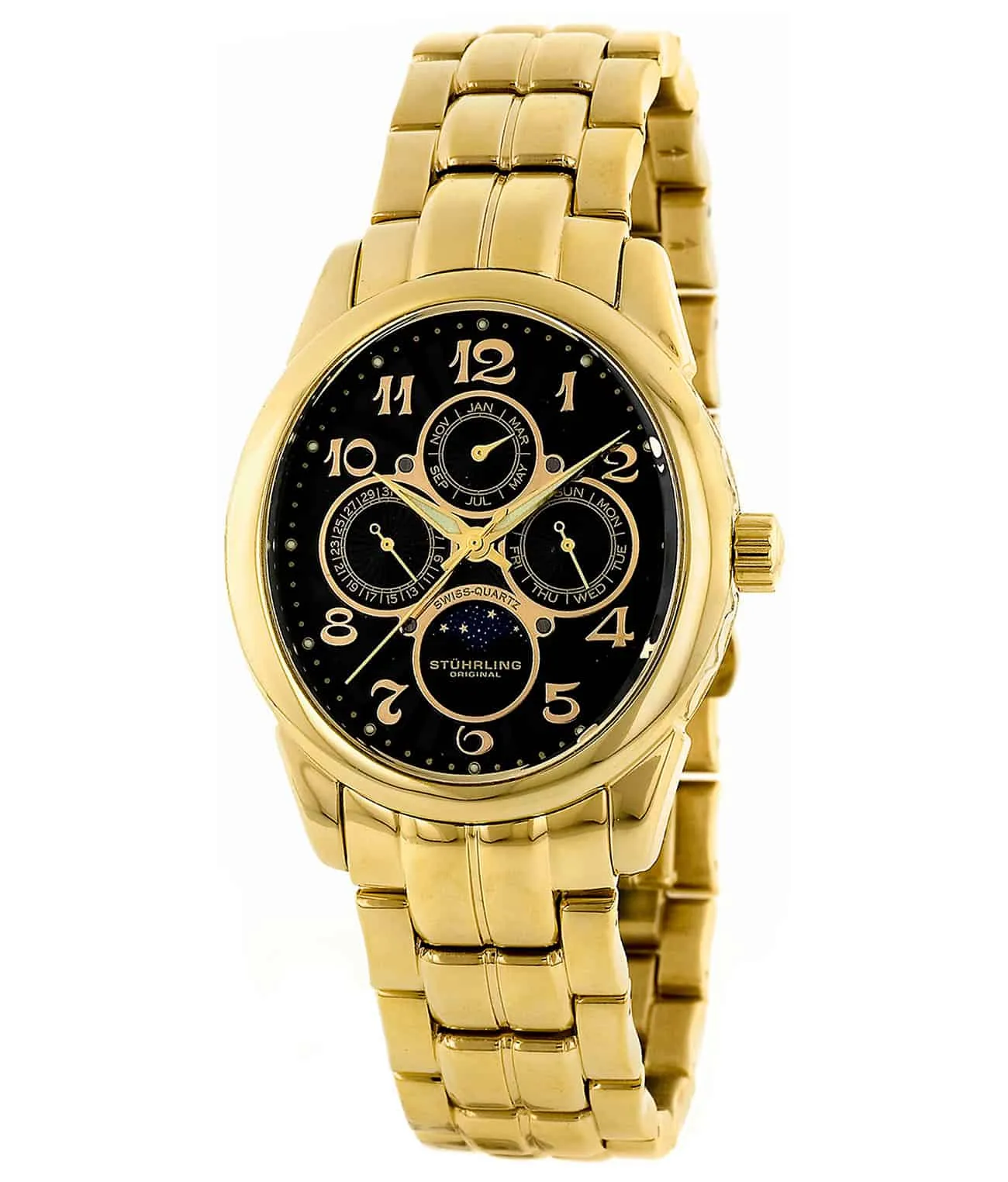 Aviator Calendar Pro 173B Quartz 38mm Skeleton