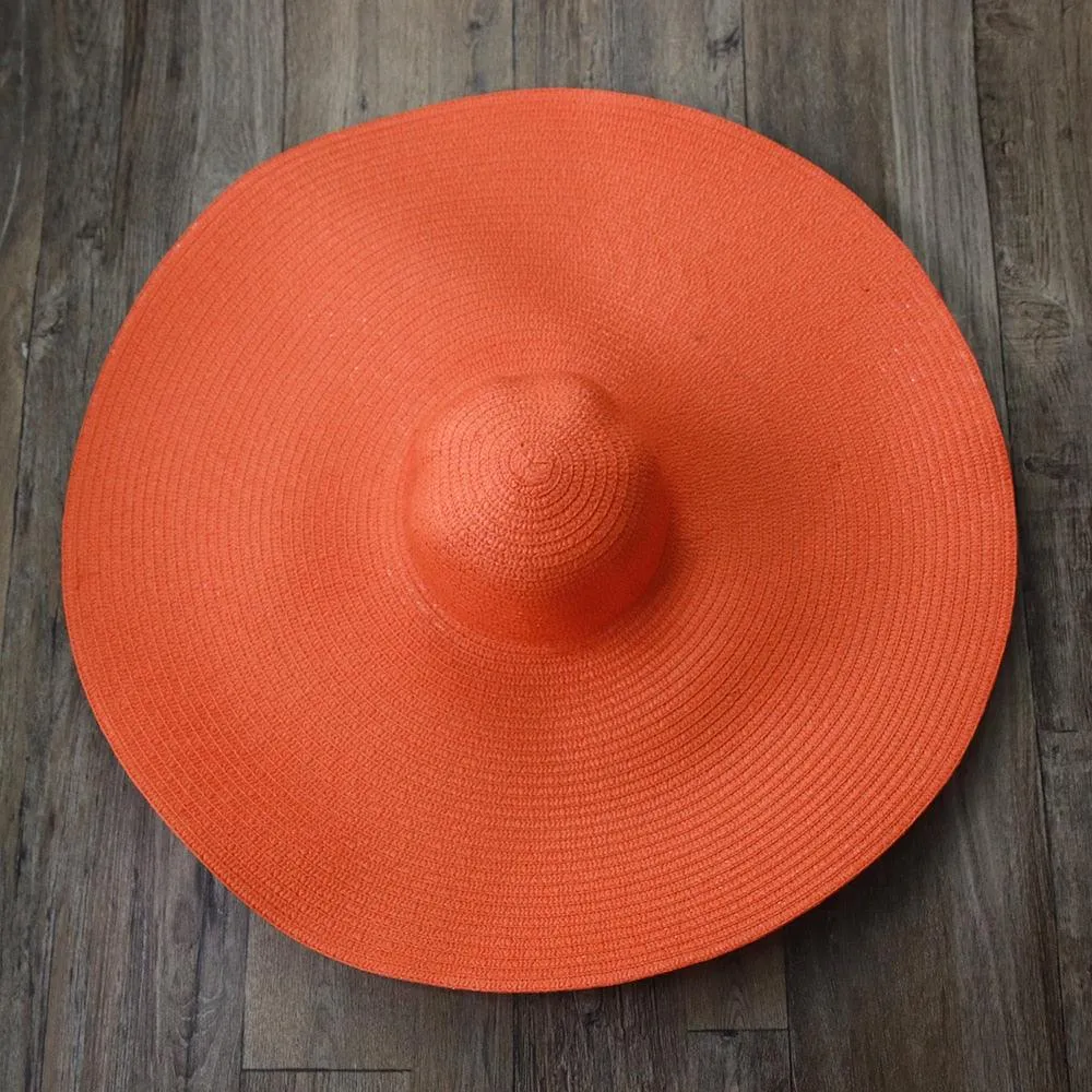 Beach Hat, Large Wide Brim Straw Sun Hats, Oversized Anti UV 50 Summer Hat