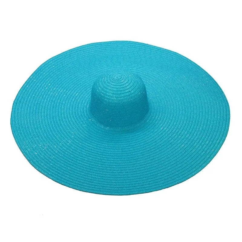 Beach Hat, Large Wide Brim Straw Sun Hats, Oversized Anti UV 50 Summer Hat