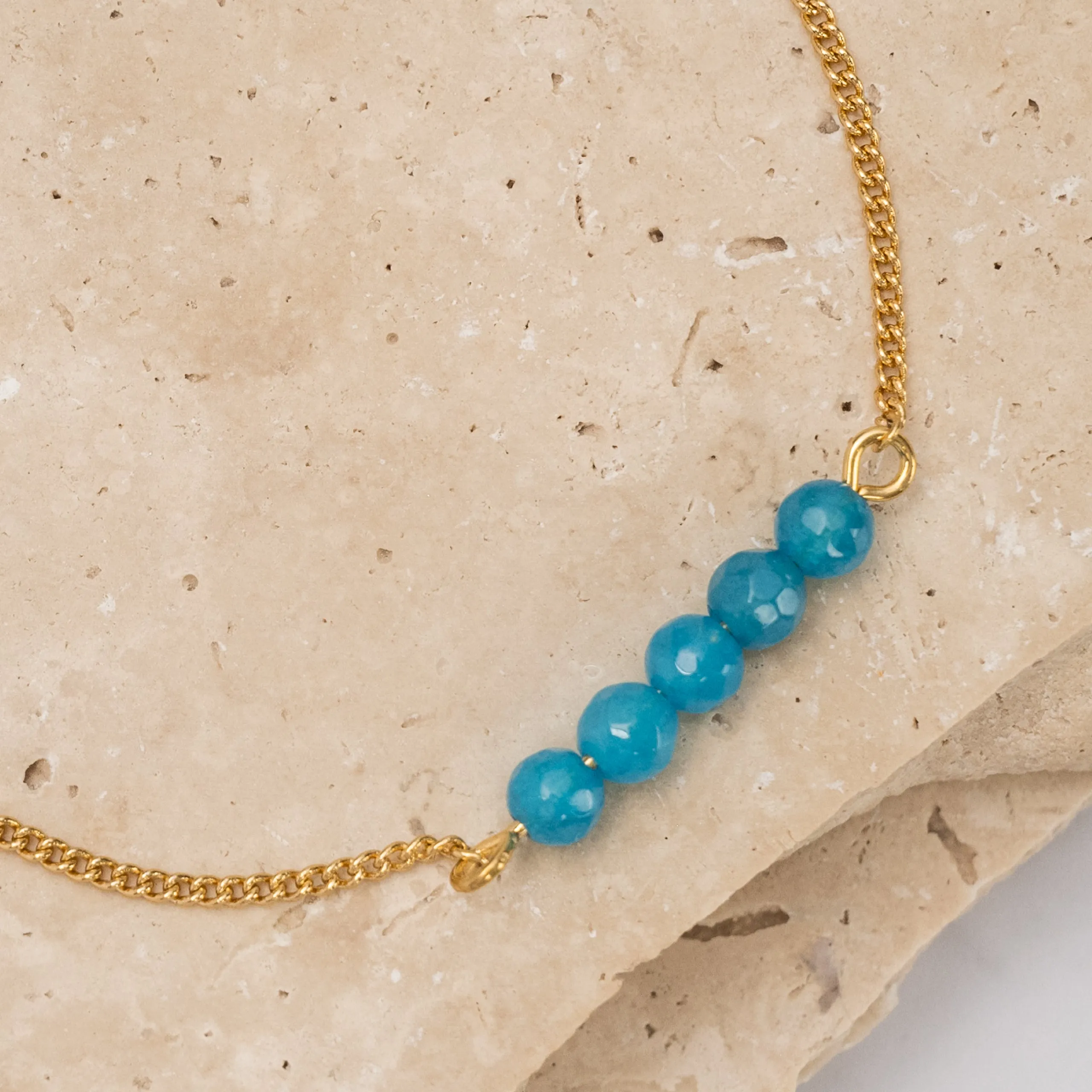 Birthstone 14k gold plated bracelet - Petite