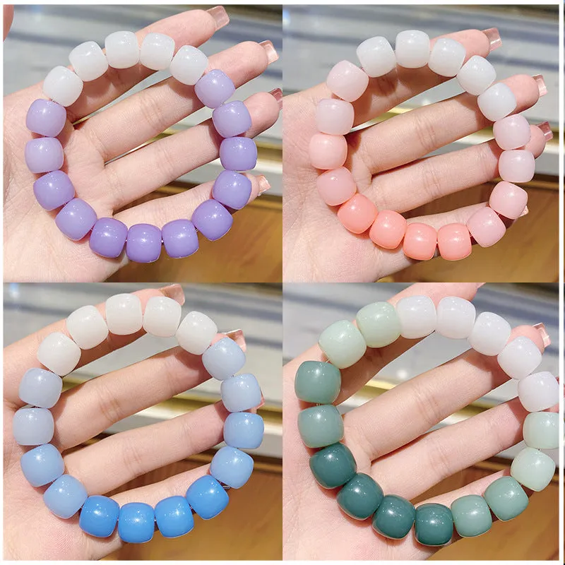 Bodhi Bracelet Gradient Color Student Version Bracelet Female Online Influencer Collectables-Autograph Bracelet Night Market Stall Yiwu Accessories