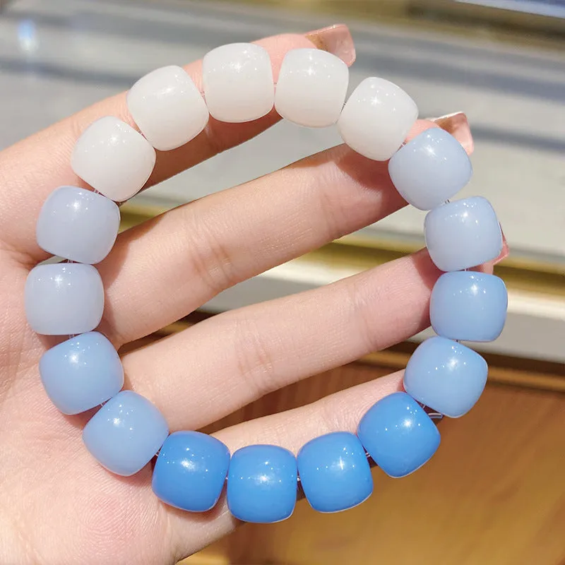 Bodhi Bracelet Gradient Color Student Version Bracelet Female Online Influencer Collectables-Autograph Bracelet Night Market Stall Yiwu Accessories