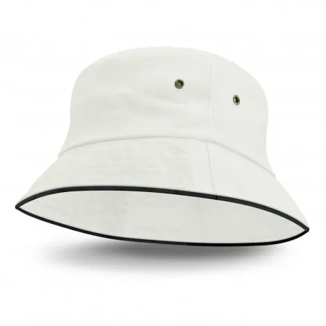 Bondi Bucket Hat - Black Sandwich Trim