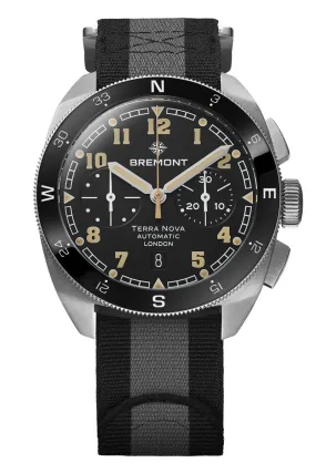 Bremont Terra Nova 42.5mm Chronograph TN42-CHR-SS-BK-N-S