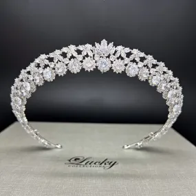 Bridal Halo Crown, Charming Halo Tiara for Quinceanera, Trending 2024 style Headband Tiara