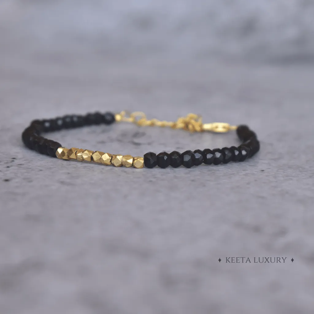 Calming Delicacy - Black Onyx Bracelets