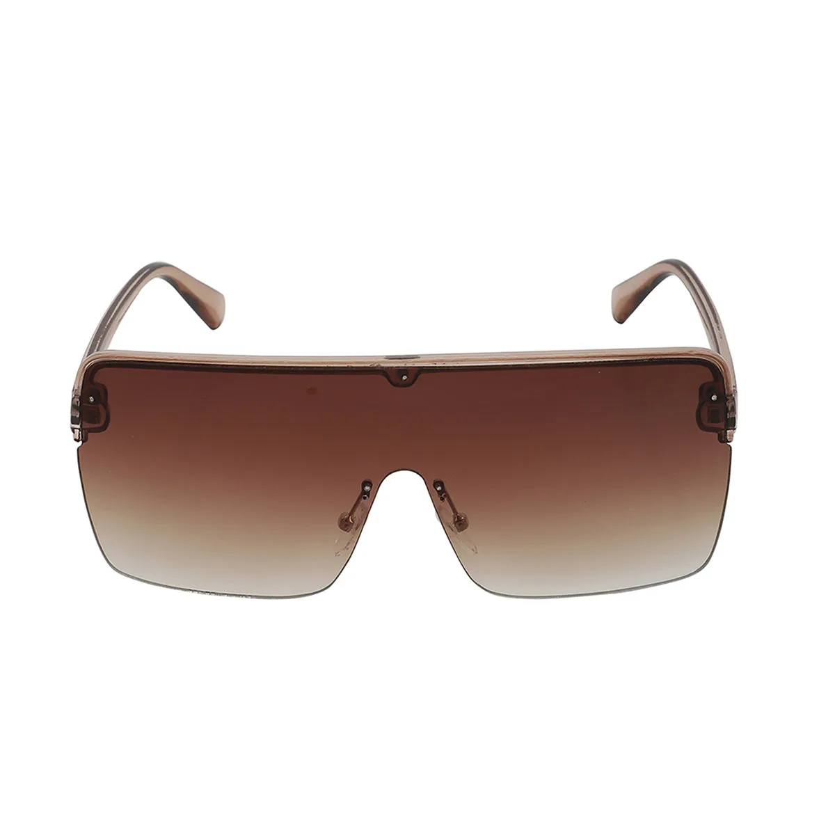 Carlton London Brown Toned Uv Protected Shield Sunglasses For Women