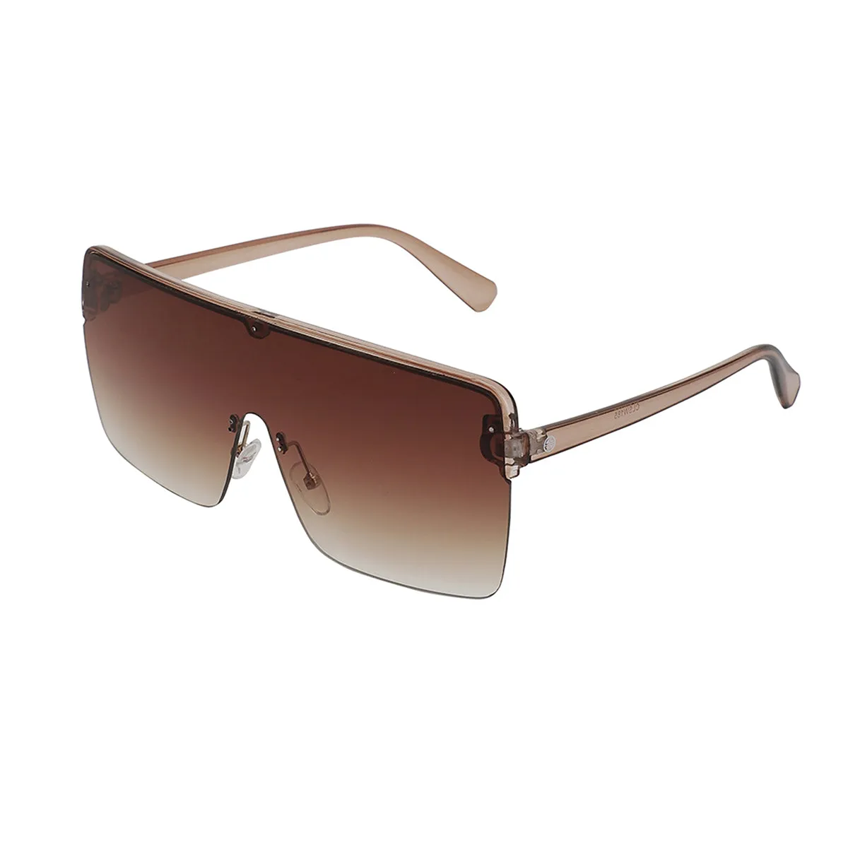 Carlton London Brown Toned Uv Protected Shield Sunglasses For Women