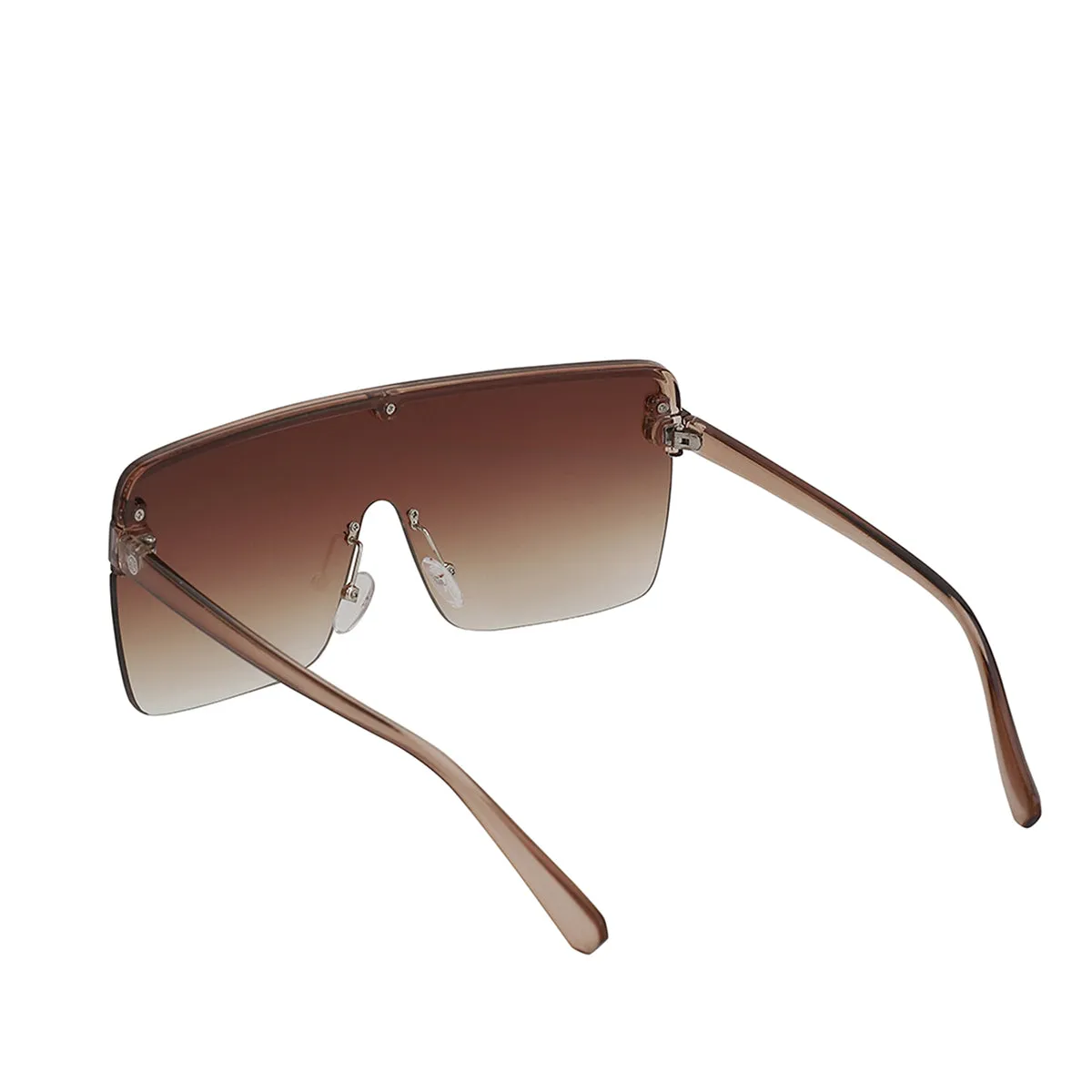 Carlton London Brown Toned Uv Protected Shield Sunglasses For Women