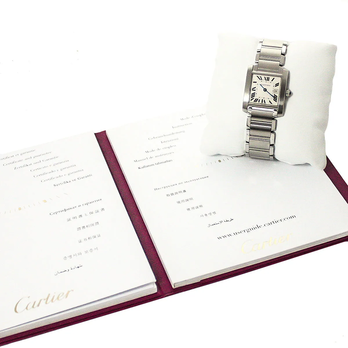 Cartier Tank Francaise Mid-Size with Box & Papers