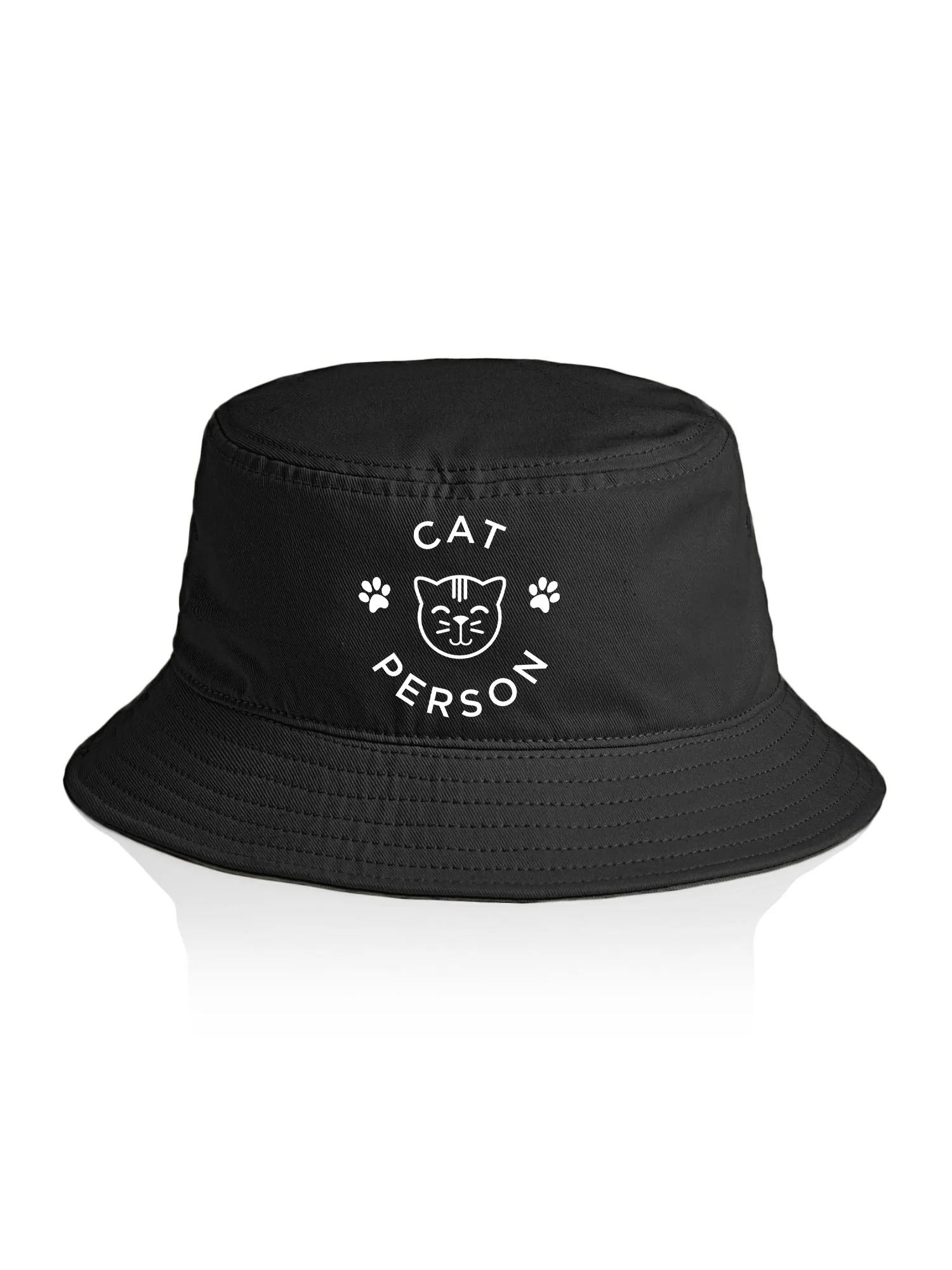 Cat Person Bucket Hat