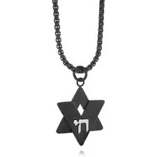 Chai Star of David Necklace