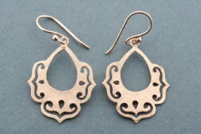 chandelier drop earring - rose gold plated