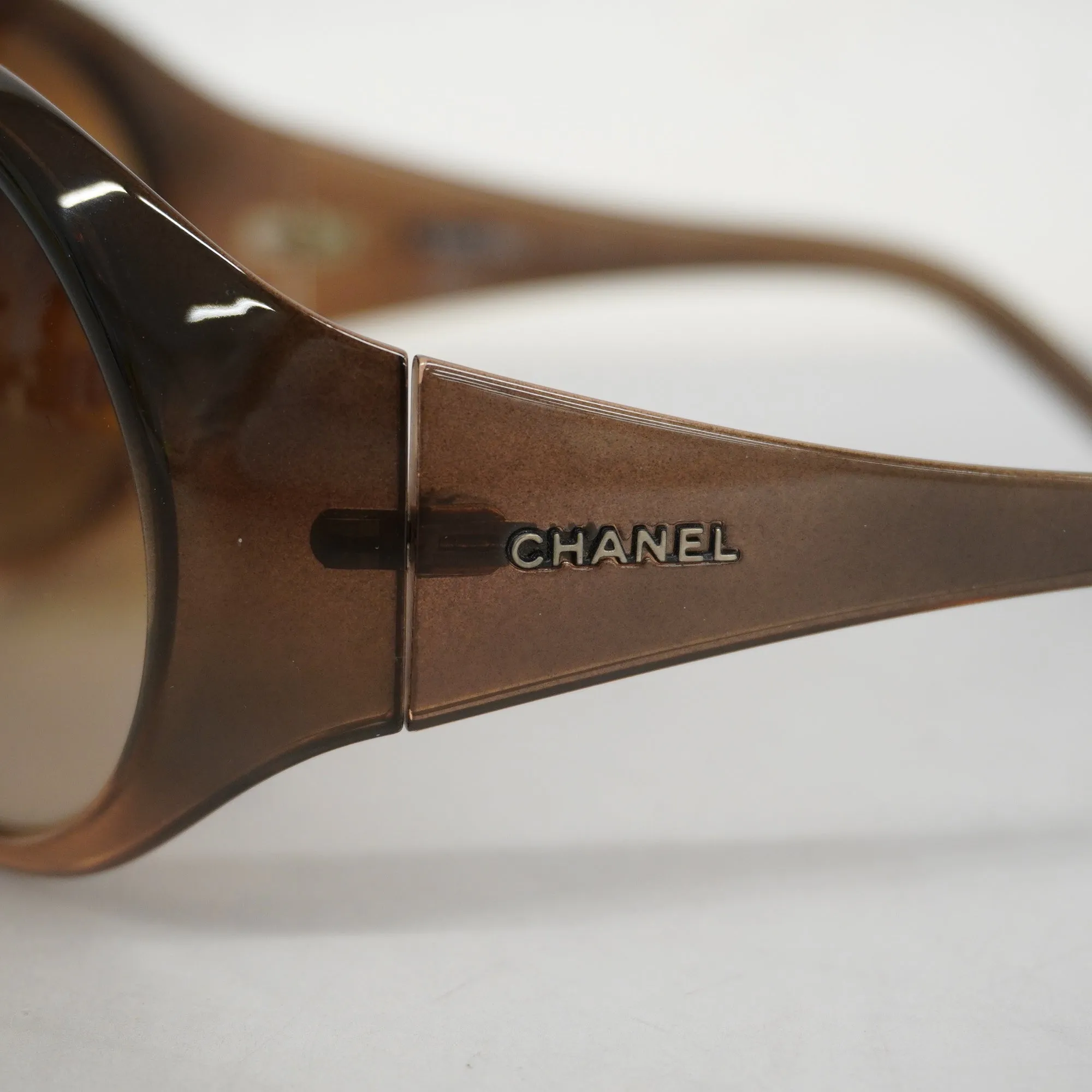 CHANEL  Women's Sunglasses Brown Sunglasses