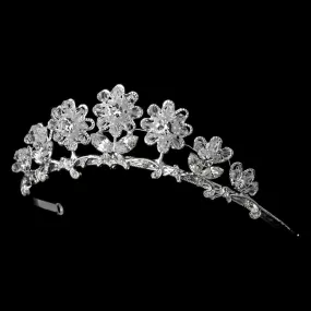 Child's Silver Tiara Headpiece