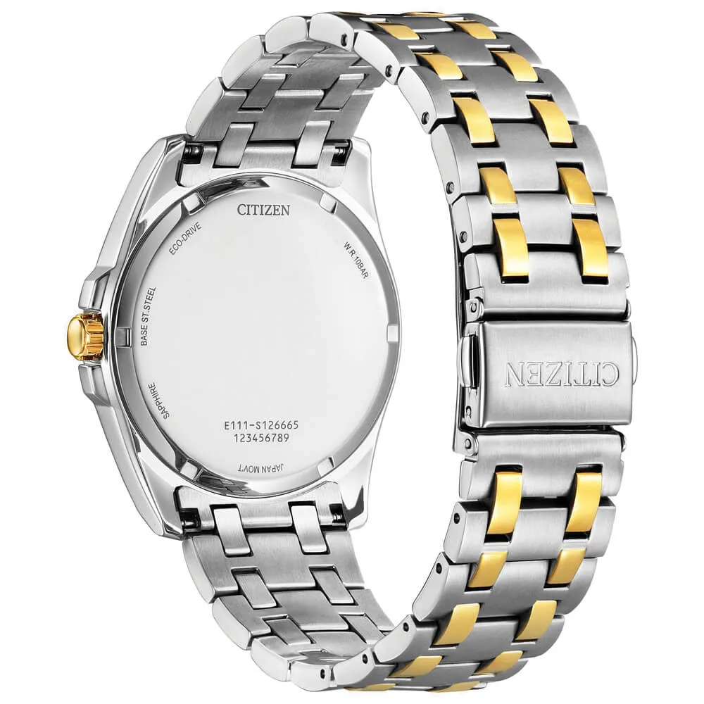 Citizen Peyten Two-Tone Silver Dial Stainless Steel Men's Watch BM7534-59A