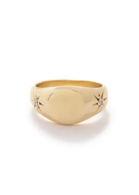 Classic Pinky Signet Ring in Gold