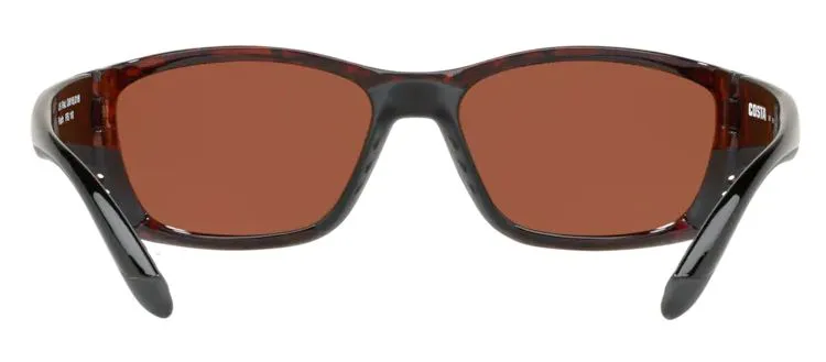 Costa Del Mar Mens Fisch Tortoise Frame - Green Mirror 580 Glass Lens - Polarized Sunglasses