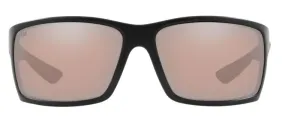 Costa Del Mar Reefton Blackout Frame - Copper Silver Mirror 580 Glass Lens - Polarized Sunglasses