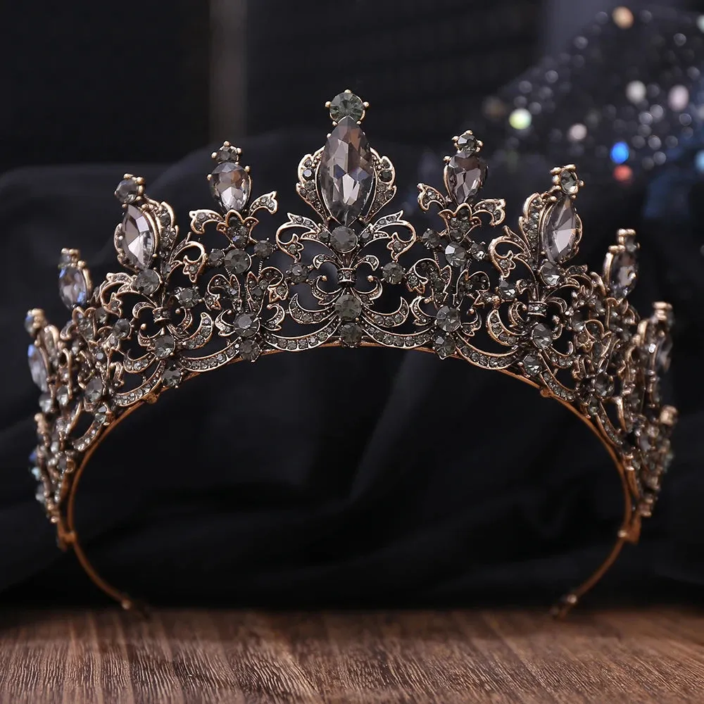 Crystal Rhinestone Tiara Crown Hair Accessory for Women