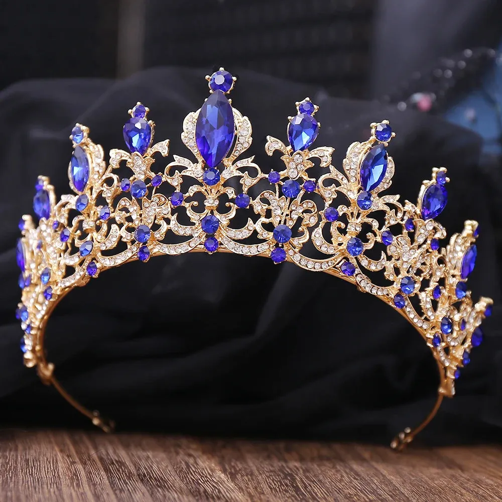 Crystal Rhinestone Tiara Crown Hair Accessory for Women